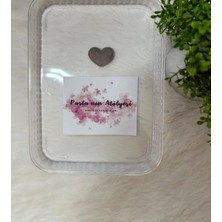 Parla'nın Atölyesi 0-3 Yaş Az Saçlı ve Saçsız Bebek Tokssı Gri Kalp