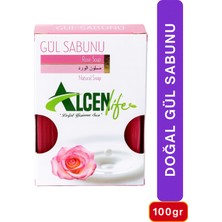 Doğal Gül Sabunu 100GR Cilt Temizliği Canlandırıcı Bakım Gözenek Sıkılaştırma Yağ Dengeleme Temizlik