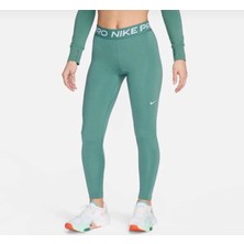 Nike Pro 365 Tight Yüksek Belli File Panelli Yeşil Kadın Tayt CZ9779-361