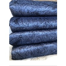 Uysallar Ticaret Süngerli Kaymaz Çekyat Örtüsü Lacivert Damarlı