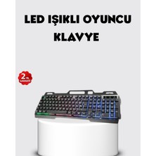 Indispensablely Popüler Rgb Aydınlatmalı Klavye Mouse Seti – USB Bağlantılı, Türkçe Q, Ayarlanabilir Dpı,