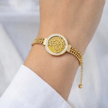 Yush Aksesuar Tuğralı Kalın Zincir Bileklik