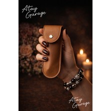 Atay Garage Tirbişon Kılıfı Deri Kahverengi