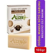 Doğal Manda Sütlü Sabun 100 gr Besleyici Cilt Bakımı Antiaging Leke Karşıtı Nemlendirici Temizleyici