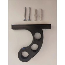 Teknopad Kask Duvar Askısı Siyah 3D