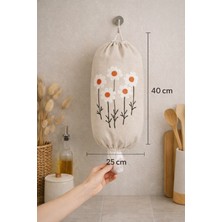 Hig Store Punch Panç Poşetlik Nakışlı - Poşet Düzenleyici - Poşet Organizeri 1 Adet 40X25 cm