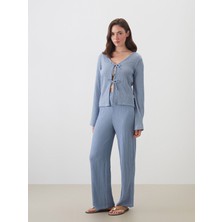 Lc Waikiki Yeni Sezon Beli Lastikli Dokulu Kadın Pantolon