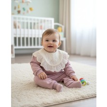 Vovido Laura Baby Dantel Yaka Detaylı Kız Bebek Çocuk Alt Üst Takım