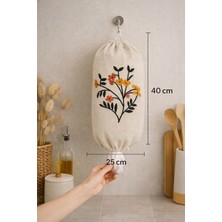 Hig Store Punch Panç Poşetlik Nakışlı - Poşet Düzenleyici - Poşet Organizeri 1 Adet 40X25 cm