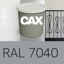 CAXCOLORS Cax 1 Litre Gri Metal Boyası - Hızlı Kuruyan Pas Önleyici Parlak Boya - Tüm Metal Yüzeyler Için