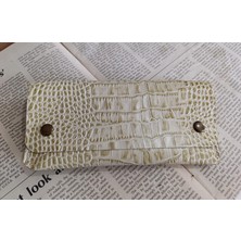 Mahfuz Gerçek Deri Tamamen El Emeği Kadın Cüzdan 22CM*8CM * 1 Kağıt Para Alanı 4 Kart Bölmesi  NLU246