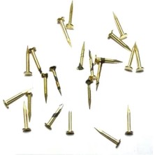 HERŞEYBURDAMODA Klips, Menteşe, Ayağı Çivisi 9mm Çelik - Sarı 100GR