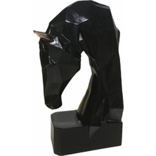 Hanlar Home Siyah Kübik At Kitap Tutucu Ev Ofis Dekorasyon Aksesuarı Biblo