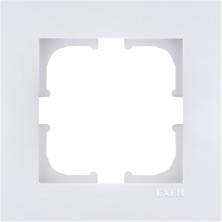 Exen Karell Beyaz Tekli Çerçeve