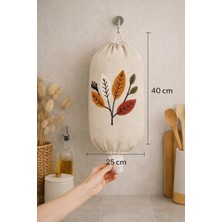 Hig Store Punch Panç Poşetlik Nakışlı - Poşet Düzenleyici - Poşet Organizeri 1 Adet 40X25 cm