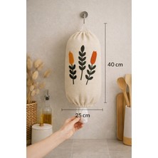 Hig Store Punch Panç Poşetlik Nakışlı - Poşet Düzenleyici - Poşet Organizeri 1 Adet 40X25 cm