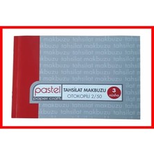 Pastel Tahsilat Makbuzu Otokopili Makbuz 3 Nüsha 2/50 14X20 cm 12 Adet
