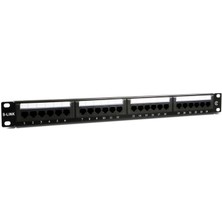 Khi-Zai S-Lınk SL-F624 Cat6 Patch Panel, 24-Port, Utp, 1u