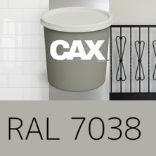 Cax 1 Litre Gri Metal Boyası - Hızlı Kuruyan Pas Önleyici Parlak Boya - Tüm Metal Yüzeyler Için