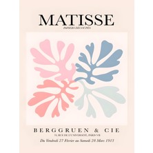 Fuart.Co Pastel Dörtlü Yaprak Matisse Serisi Dijital Baskı Poster (Çerçevesiz) Mtfu