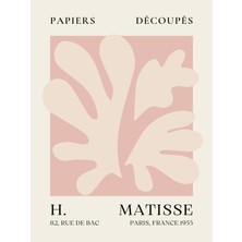 Fuart.Co Matisse Pudra Mercan Matisse Sanat Serisi Dijital Baskı Poster (Çerçevesiz) Mtfu