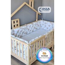 Yasetex Tasarım Montessori Yatak ve Beşik Için 4 Kenar Koruma Seti Koala Desenli