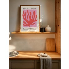 Fuart.Co Matisse Pembe Resif Matisse Sanat Serisi Dijital Baskı Poster (Çerçevesiz) Mtfu