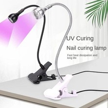 Synee Masaya Sabitlemeli Akrobat Uv LED Tırnak Kurutucu Lamba - 360 Derece Esnek Hareketli Kalıcı Oje Kurutucu