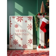 Fuart.Co Merry Christmas Djital Baskı Yeni Yıl Noel Temalı Poster (Çerçevesiz) Nofu