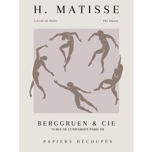 Fuart.Co Matisse Sessiz Akış Matisse Sanat Serisi Dijital Baskı Poster (Çerçevesiz) Mtfu