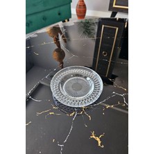 Gülümseten Avm 6 Lı Cam Çay Tabağı - Beyaz