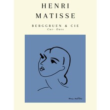 Fuart.Co Matisse Mavi Gözlem Matisse Sanat Serisi Dijital Baskı Poster (Çerçevesiz) Mtfu