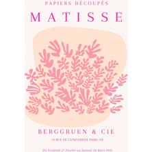 Fuart.Co Matisse Pembe Resital Matisse Sanat Serisi Dijital Baskı Poster (Çerçevesiz) Mtfu