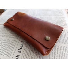 Mahfuz Gerçek Deri Tamamen El Emeği Kadın Cüzdan 22CM*8CM * 1 Kağıt Para Alanı 4 Kart Bölmesi  NLU248
