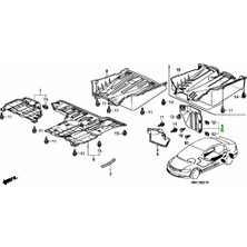 OEMPARTS Çamurluk Davlumbazı Civic 2006-2012 Fd6 Arka Sol (Oem NO:74591SNB000)