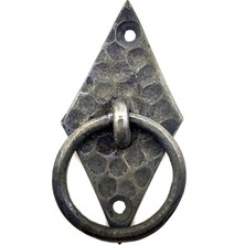 Starseven Antika Tarz Dekoratif Pirinç Dik Baklava Halka , Mobilya Kulbu - 82X41 Mm, Oksit