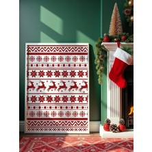 Fuart.Co Noel Geyikleri Djital Baskı Noel Temalı Poster (Çerçevesiz) Nofu