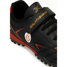 Galatasaray Kero Tf F 5fx Siyah Erkek Çocuk Halı Saha Ayakkabısı PVC Malzemeden Üretim