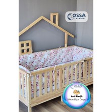 Yasetex Tasarım Montessori Yatak ve Beşik Için 4 Kenar Koruma Seti Kelebek Desenli
