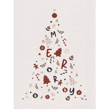 Fuart.Co Merry Çam Ağacı Djital Baskı Noel Temalı Poster (Çerçevesiz) Nofu