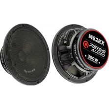 Reiss Audio RS-M62EX Deprem Serisi Çifti 600WAT-240W Rms Metal Kapaklı 16CM Oto Midrange Hoparlör