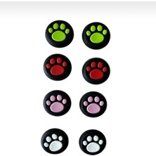 Crk Tech Ps5 Ps4 Ps3 Xbox One S x Ns 4 Çift Analog Koruyucu Desenli Gamepad Silikon Başlık