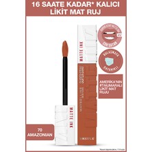 Luua Maybelline New York Super Stay Matte Ink Unnude Likit Mat Ruj - 70 Amazonian - Kahverengi