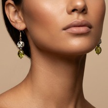 THEIA GemWorks Lur — Dalmaçyalı Jasper & Yeşil Kuvars Küpe