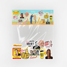 Baprile Better Call Saul Sticker Paketi 12 Parça Kaliteli Su Geçirmez Etiket Seti