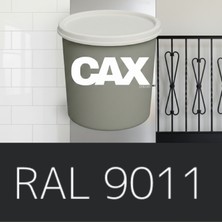 Cax 1 Litre Siyah  Metal Boyası - Hızlı Kuruyan Pas Önleyici Parlak Boya - Tüm Metal Yüzeyler Için