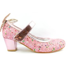 Mini Women Fuşya Kız Çocuk Topuklu Abiye Ayakkabı