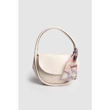 Septemmart Scafy Model Fularlı Oval Deri Kadın El ve Çapraz Çanta