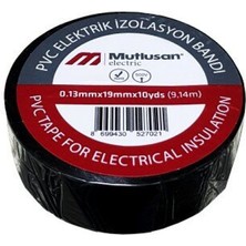 Mutlusan Izole Bant Pvc Siyah 10*19