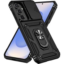 Coolacs Samsung Galaxy S26 ile Uyumlu Kılıf Magnetik Standlı Kamera Korumalı Sürgülü Kapak